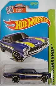 [Hot Wheels] 2015 HW Workshop '67 Pontiac GTO [Metallic Blue] Die-Cast Vehicle #228/250