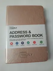 YHCFLY Address & Password Book Rose Gold New