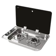 NCE CAN 2 Burner Rectangular Hob-Unit, Manual Ignition