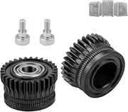 K1 Gear (2 pcs) K1 Max Extruder Upgrade Gears Kit All Metal Filament Drive Extruder Gear for K1 / K1 Max / K1C Motor Nickel Plated Hardened Steel Plating 3D Printer Accessories Parts