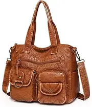[PHEVOS] Fashion Handbags Tote Bag Hobo Purse Satchel Shoulder Bags Soft PU Leather for Women,Ladies