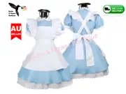 New Alice In Wonderland Costume Disney Party Book Week Kids Girls Fancy Dress AU