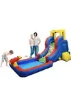 PicassoTiles KC108 Water Slide Park Inflatable Bouncing House w/ Pool Area...
