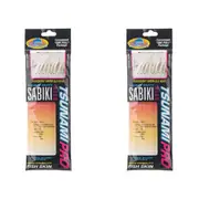 2x Tsunami 8 Red Hook Sabiki Rig - Iridescent Glo Head Flash and Beads Size 10