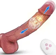Latune 8.9'' Life-Like Thrusting Dildo for G-spot - Alex Extra-Intense Thrusting Vibrator with Remote, 3 Thrusting & 5 Vibration Realistic Dildo, Sex Toy for Women