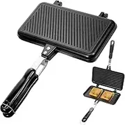 Healvian Non-Stick Sandwich Maker Pan Double-Sided Cooking Tool for Toast Fried Eggs and Sandwiches Kitchen Essential for Quick Breakfasts