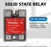 Solid State Relay SSR Single Phase DC Control Heat Sink 3-32VDC to 60VDC DD