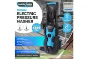 Electric Pressure Washer Adjustable Modes 2200PSI Garden Greens 1800W