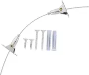 AUTSUPPL 1 Set of Furniture Anchors Wall Mounts for Baby Proofing Suitable for Bookshelves Dressers Cabinets Stainless Steel Quick Installation
