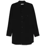 [Yohji Yamamoto] Yohji Yamamoto Layered-collar Shirt III NUMERIC BLACK