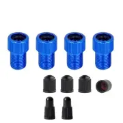 4 x VALVE ADAPTER PRESTA TO-SCHRADER CONVERTER ROAD BIKE CYCLE BICYCLE PUMP