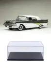 DIECAST CAR W/DISPLAY CASE 1958 FORD FAIRLANE 500 AND RAVEN SUN STAR 5286 1/18