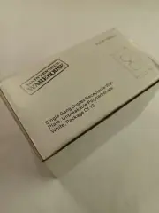 Maintenance Warehouse Single Gang Duplex Wall Plate White Package Of 10 Sealed