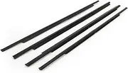 4Pcs Outer Windows Rubber Weatherstrip Compatible for Mitsubishi Outlander 2007-2012 Side Door Moulding Trim Car Sealing Accessories