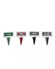 Thirstystone Ceramic Plaid Cheese Markers, Set of 4 $32.