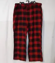 Sonoma Mens Flannel Pajama Pants Red Plaid XXL NWT