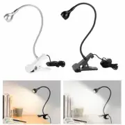 Flexible USB Reading LED Light Clip-on Beside Bed Desk Table Lamp Warm White US