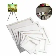 Blank Cotton Canvas Panels rectangle Mounted Artist Boards Painting Tool Craft