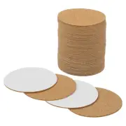 50-Pack Self-Adhesive Cork Sheets, 4 x 4 Inch Round Cork Board [2mm Thick]