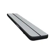Powertrain 4m x 1m Air Track Inflatable Gymnastics Mat (Grey/Black)