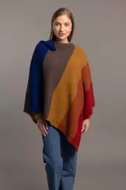 Primary Possum Merino Ombre Poncho