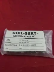 5/16-18X.312 N/L INSERT Thread Repair Inserts Lot of 100