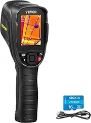 VEVOR Thermal Imaging Camera, 240x180 IR Resolution (43200 Pixels), 20Hz Refresh Rate Infrared Camera with -4℉~662℉ Temperature Range, 16G Built-in SD Card, and Rechargeable Li-ion Battery