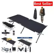 Portable Folding Camping Cot Bed - Lightweight & Heavy-Duty for Outdoor Travel
