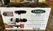 NIB Omega Chrome Slow Speed Nutrition Center Masticating Juicer- Model J8008