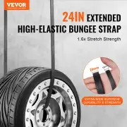 10 Pcs Flat Bungee Cord Set 20 mm Heavy Duty Bungee Straps with S-Hook