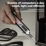 Mini Rechargeable Cordless Electric Screwdriver Drill Bits Kit Power Tool USB