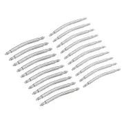 20mm Curved Spring Bar Pins 1.5mm 1.8mm Dia Metal Watch Band Link Pin 20pcs