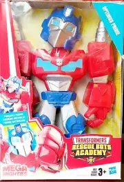 Transformers Optimus Prime Mega Mighties 10" Action Figure, Toys for Kids Ages 3