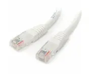 StarTech.com 15m Cat5e White Molded RJ45 UTP Cat 5e Patch Cable - 15 m Patch Cord - First End: 1 x RJ-45 Network - Male - Second