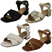Ladies - Clarks Square Toe Sandals - Serina 35 Cross
