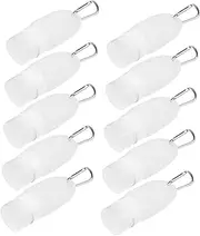 SHERCHPRY 10pcs Travel Bottle Portable Makeup Containers with Carabiner for Emulsion Perfume and More Refillable Durable and Washable Travel Accessories