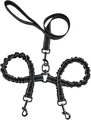 1pc Pet Supplies Double-Head Leash Pet Pulling Rope Double-Headed Pet Products Outdoor Dog Leash Pet Leash The Dog Pet Traction Strap Pet Pulling Strap Dog Traction Strap Black Toddmomy