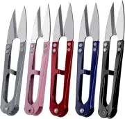 4.3Inch Thread Snips Pack of 5 Small Sewing Scissors High-Carbon Steel Yarn Thre