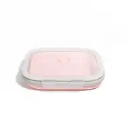 Folding Silicone Lunch Box Outdoor Travel Camping Portable Sealed Food Preservation Box With Lid Picnic Kitchen Utensils