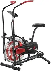 Powertrain Air Resistance Exercise Bike Spin Fan Equipment Cardio Workout Home Gym - Red
