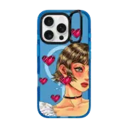 iPhone 16 Pro Impact Ring Stand Case MagSafe Compatible HEART LOVE BY DAHYE