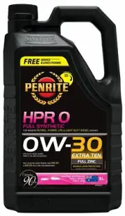 Penrite HPR 0 0W-30 Engine Oil full synthetic extra ten full zinc 5L HPR00005