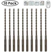 Drillforce 10x Masonry Drill Bits Set 5/32" X7" Carbide Tip-Concrete, Brick&Tile