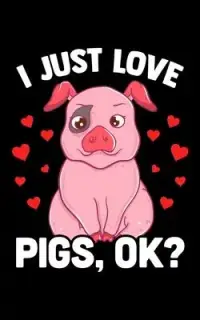 在飛比找博客來優惠-I Just Love Pigs, OK?: Adorabl