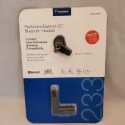 NEW Plantronics Explorer 233 Bluetooth Earpiece with Car Charger Sealed Phone