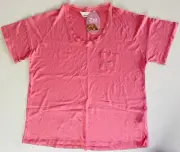 BRAND NEW WOMENS PETER ALEXANDER PINK PYJAMA SHIRT SIZE L