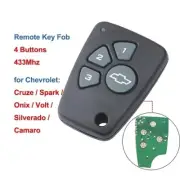 Remote Car Key 4 Button 433 MHZ for Chevrolet Cruze Spark Onix Silverado Volt
