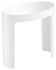 ALFI White Matte Solid Surface Resin Bathroom/Shower Stool