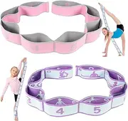 Flexstrap Gymnastics Stretch Band with Loops, Training Strap for Kids, Yoga and Latin Dance