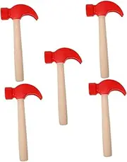 HOMOBABE 5Pcs Wooden Hammers for Safe Gavel for Early Learning for Birthday Parties and Craft Activities Enhancing Coordination and Motor Skills